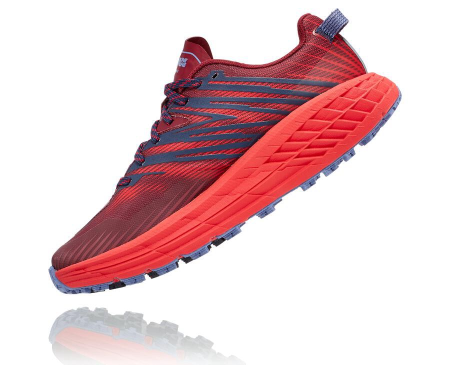 Hoka One One Trailsko Dame - Speedgoat 4 - Rød - 204587QET